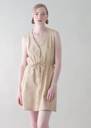 Vintage 1980s Bill Blass UltraSuede Mini Dress