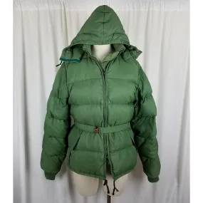 Vintage Frostline Kit Hooded Goose Down Quilted Puffer Parka Jacket Womens S