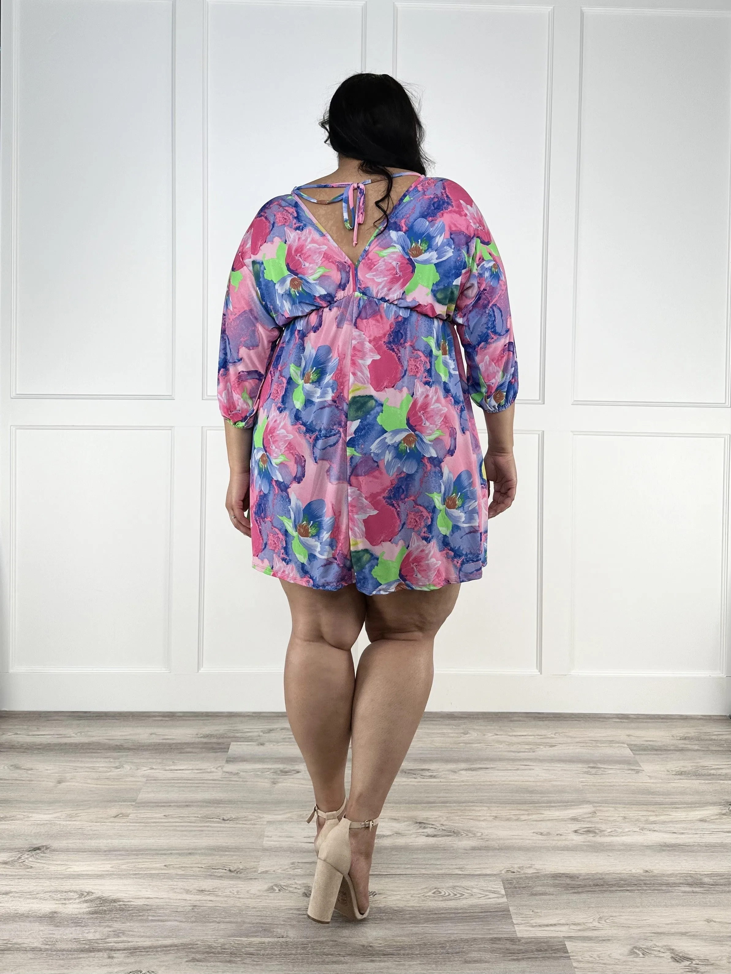 Watercolor Flowers Dress