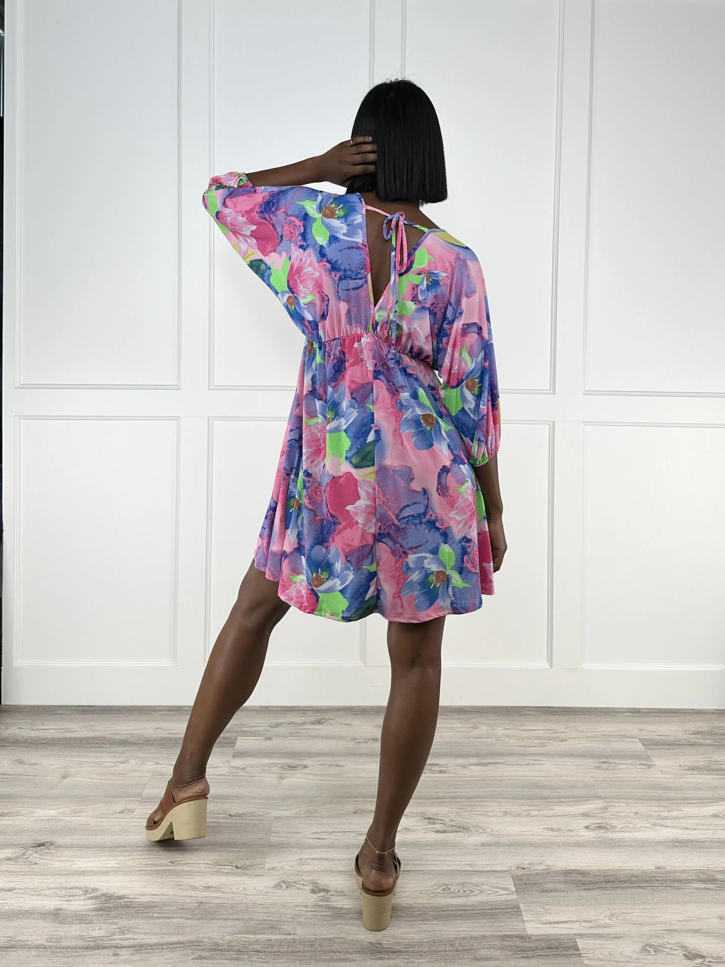 Watercolor Flowers Dress