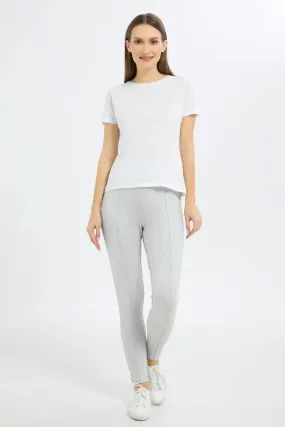 Women Ivory Detailed Legging