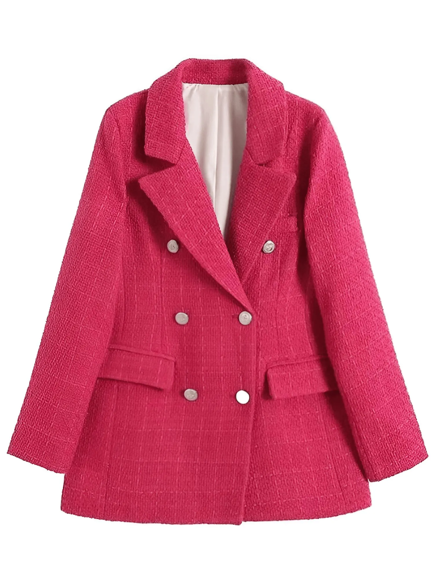 Women's New Fashion Vintage Style Women's Coarse Textile Blazers
